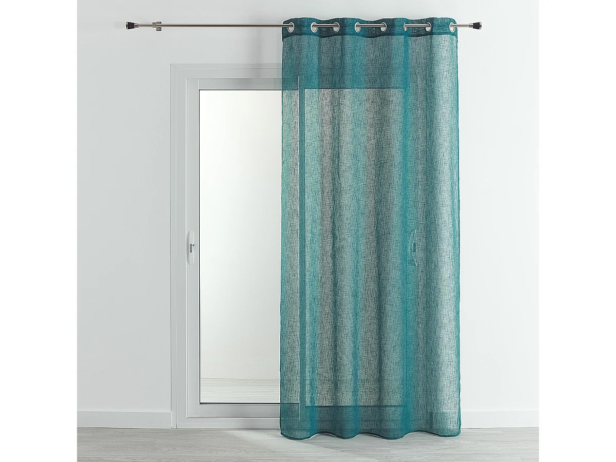 Voile-Vorhang in Leinenoptik