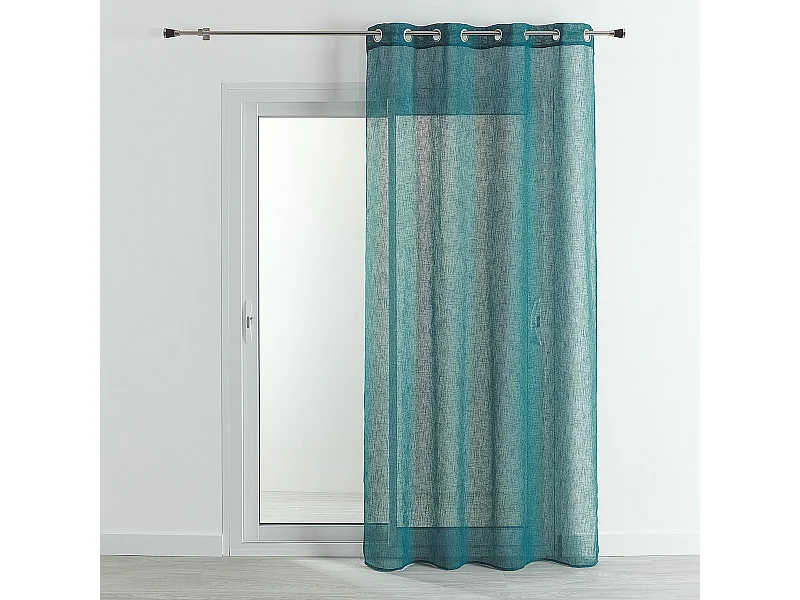 Voile-Vorhang in Leinenoptik