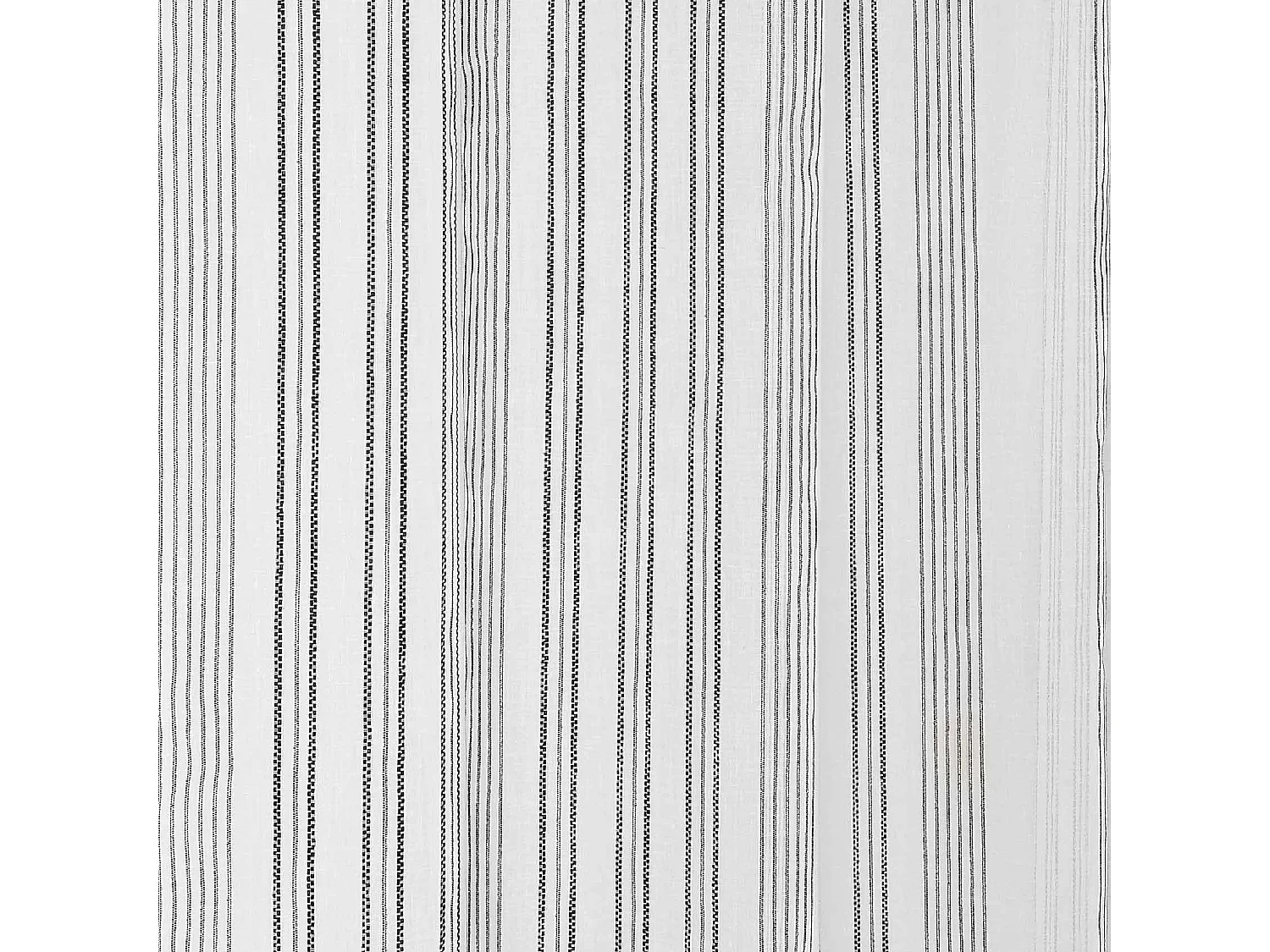 Voilage à l'aspect lin aux rayures verticales