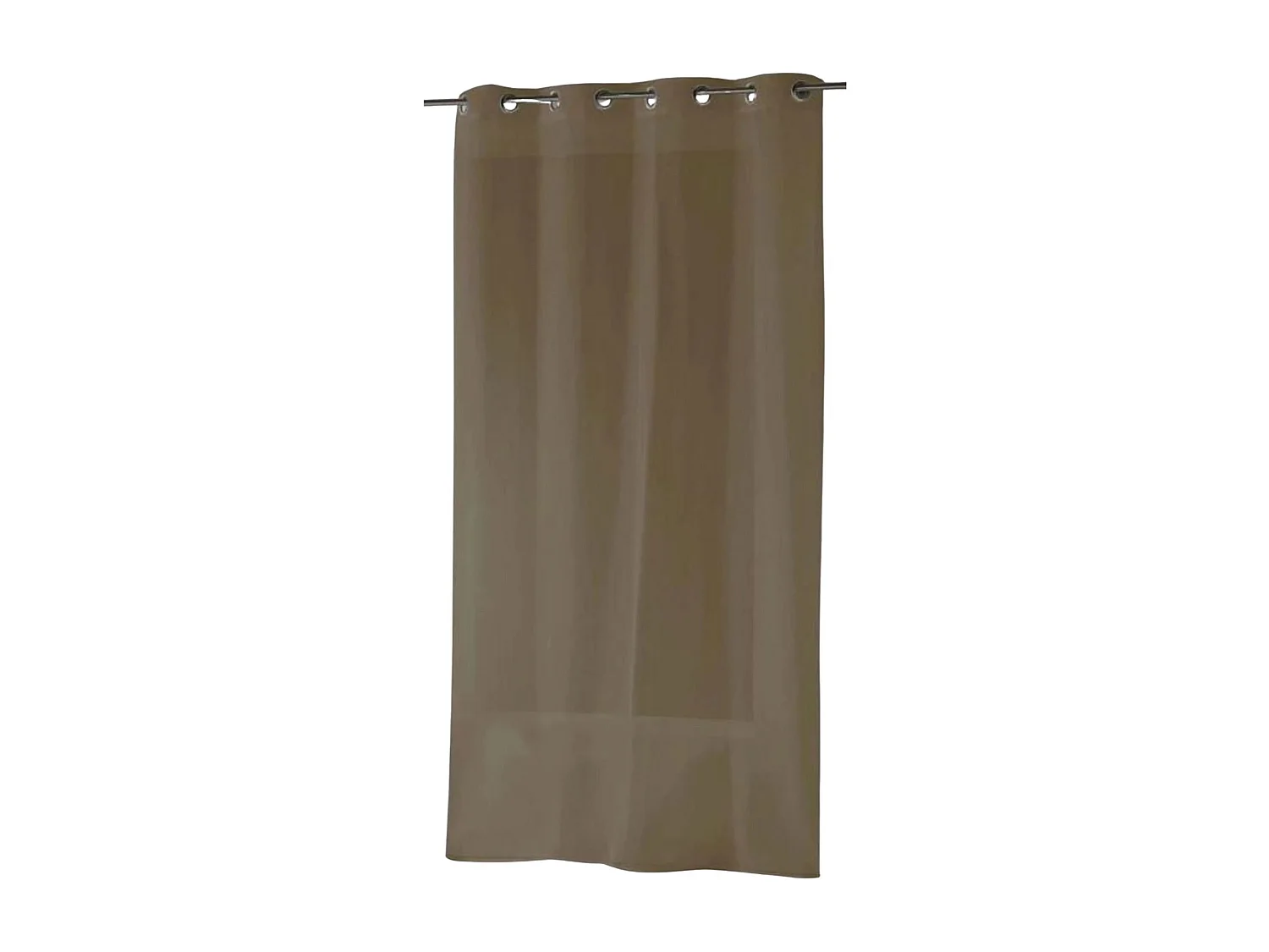 Gardine aus Etamine einfarbig mit Ösen
