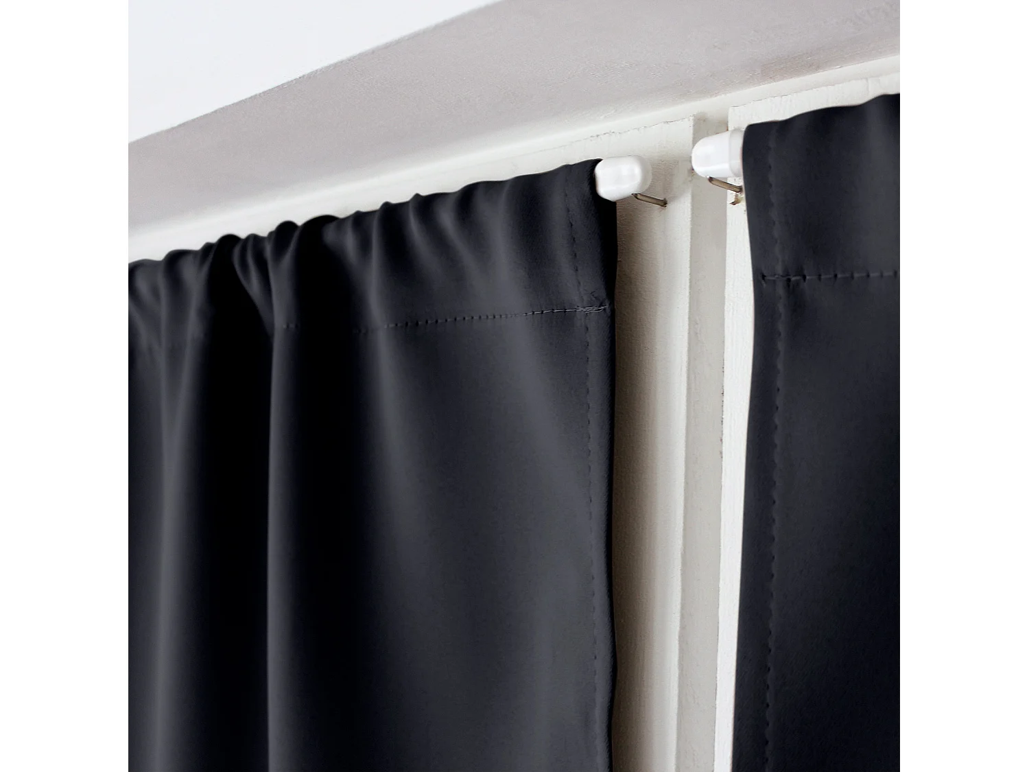 Rideau Occultant "Reglisse" 60x120cm Gris Foncé