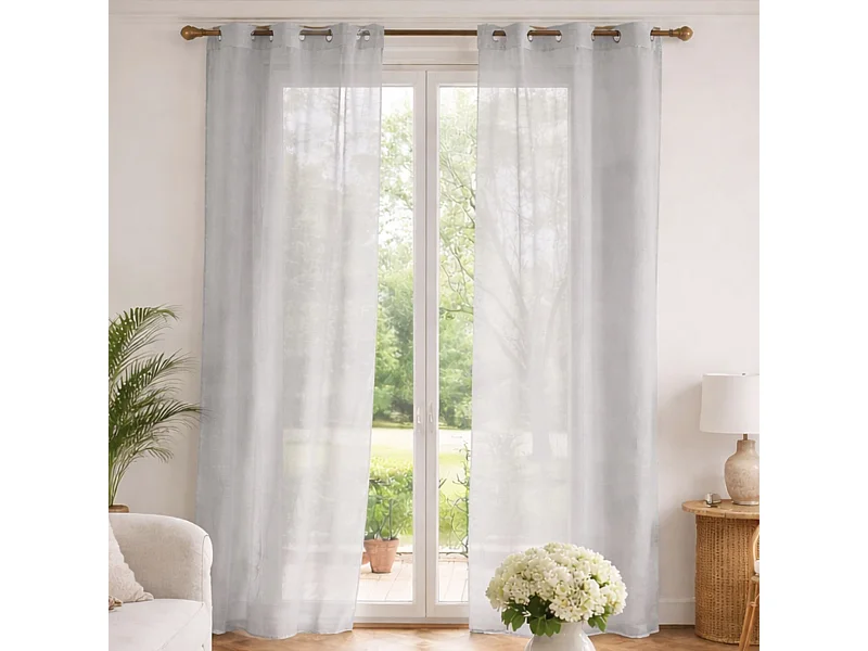 Visillo liso en estameña