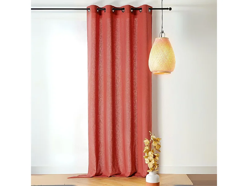 Cortina translúcida de poli/lin 140 x 250 cm