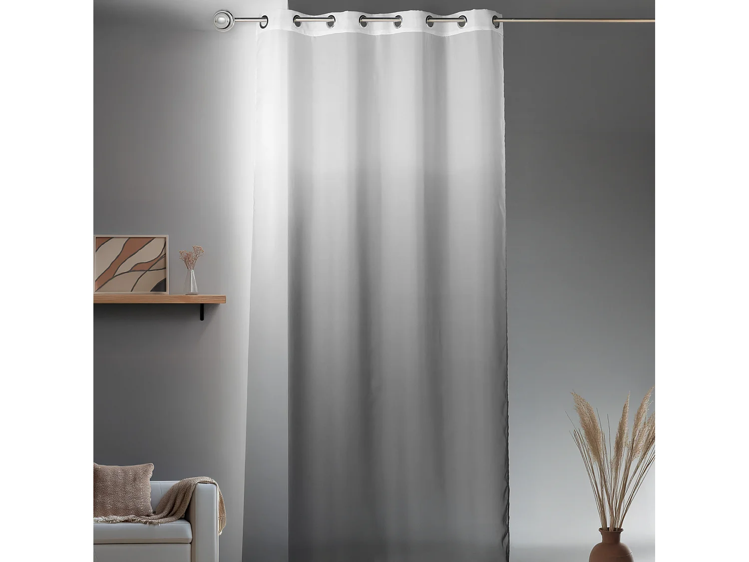 Voilage fantaisie ombre à effet dégradé