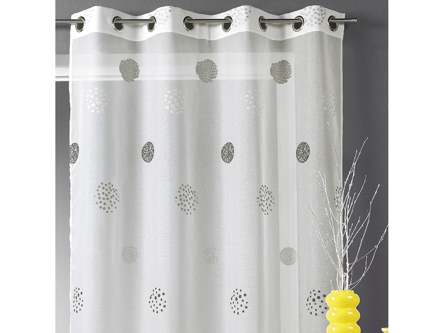 Fertigvorhang Jacquardkreisen