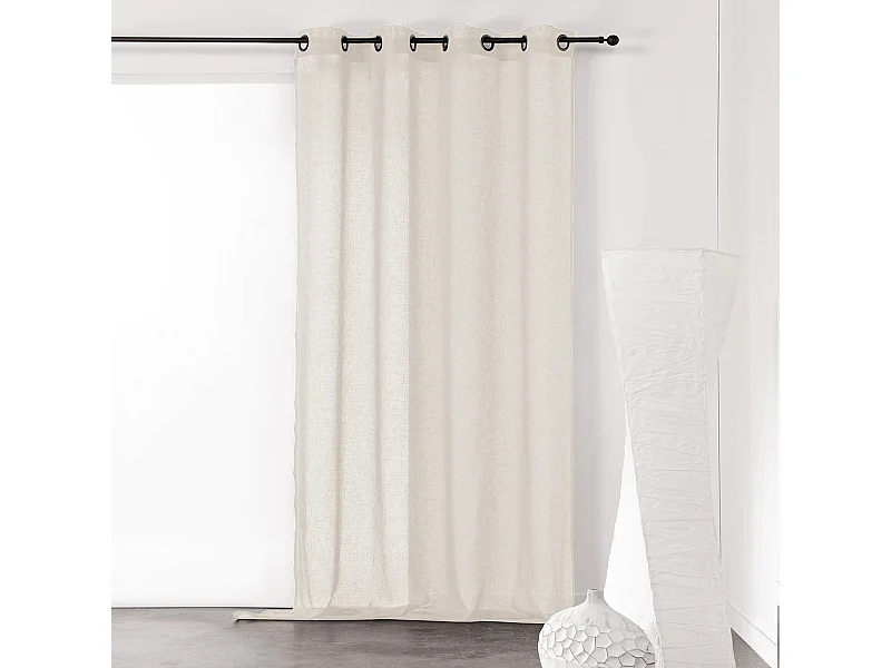 Cortinas lisas y de rejilla de poli/lino