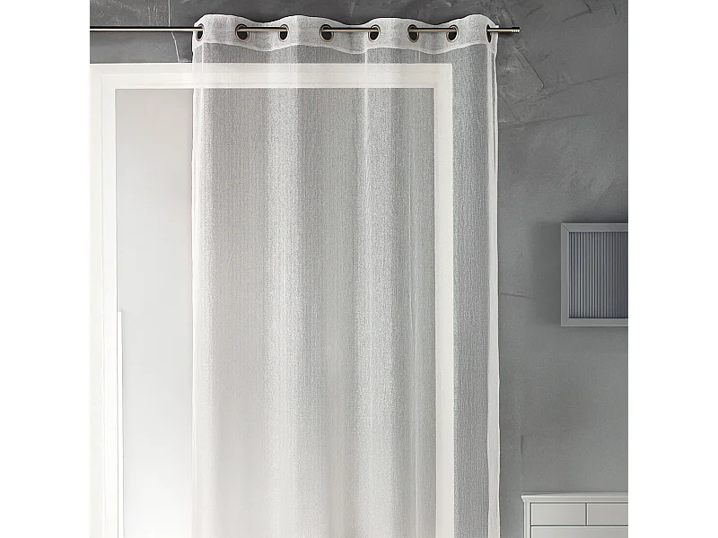 Voilage en organza fantaisie uni