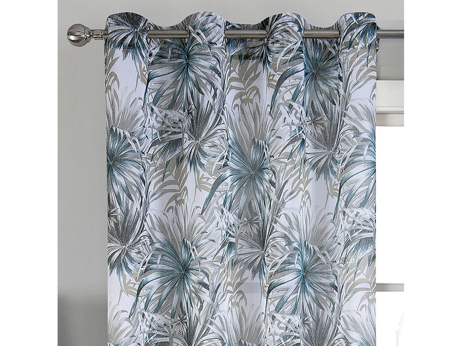 Paire de voilage au style tropical