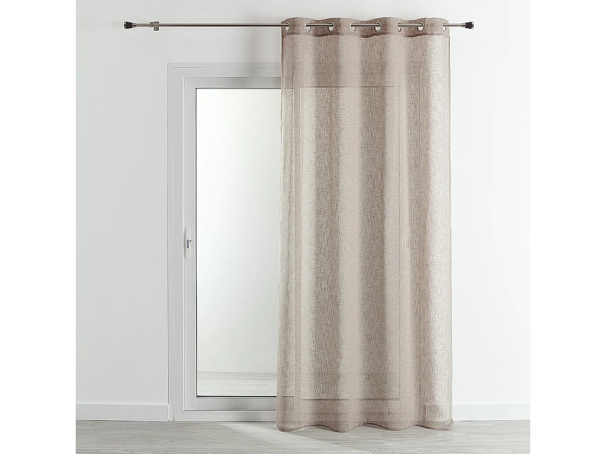 Cortina visillo efecto lino