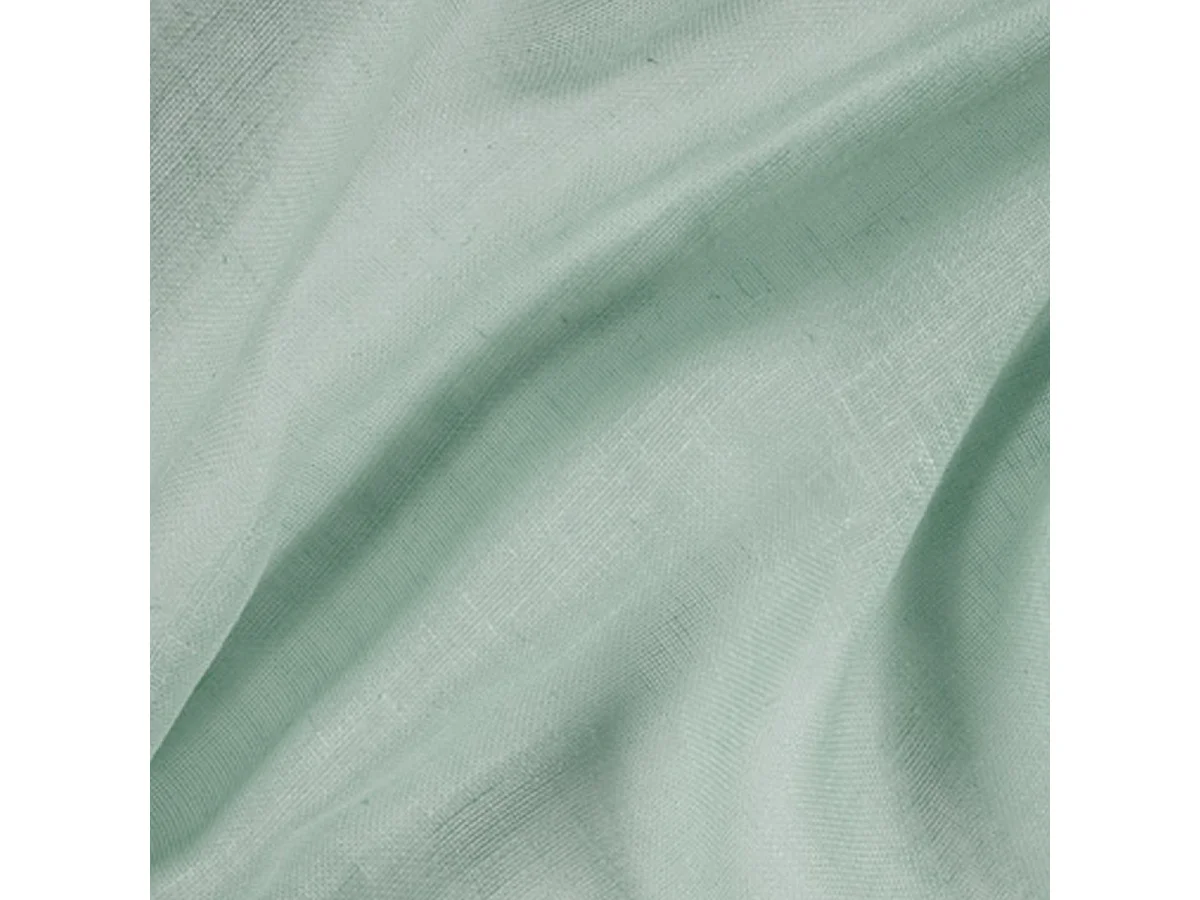 Paire de petits voilages unis et tamisants en poly/lin