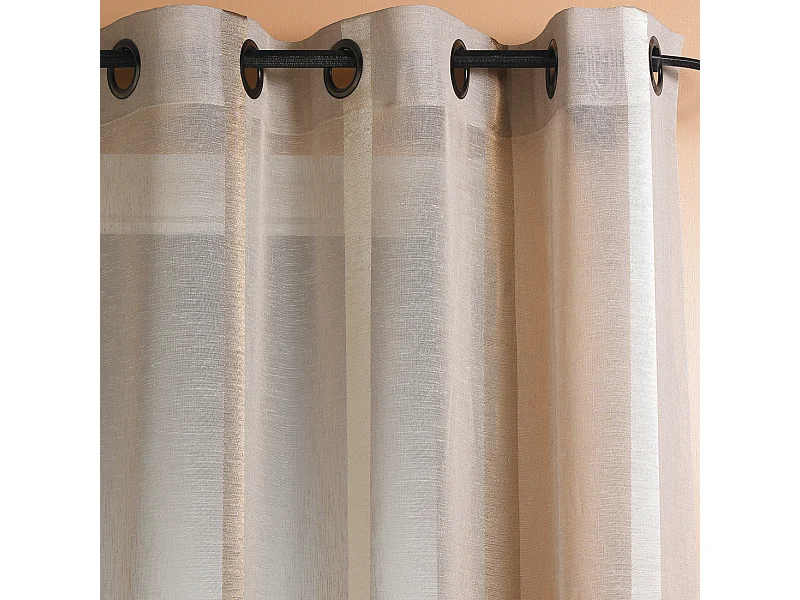 Vorhang aus Etamine mit Längststreifen