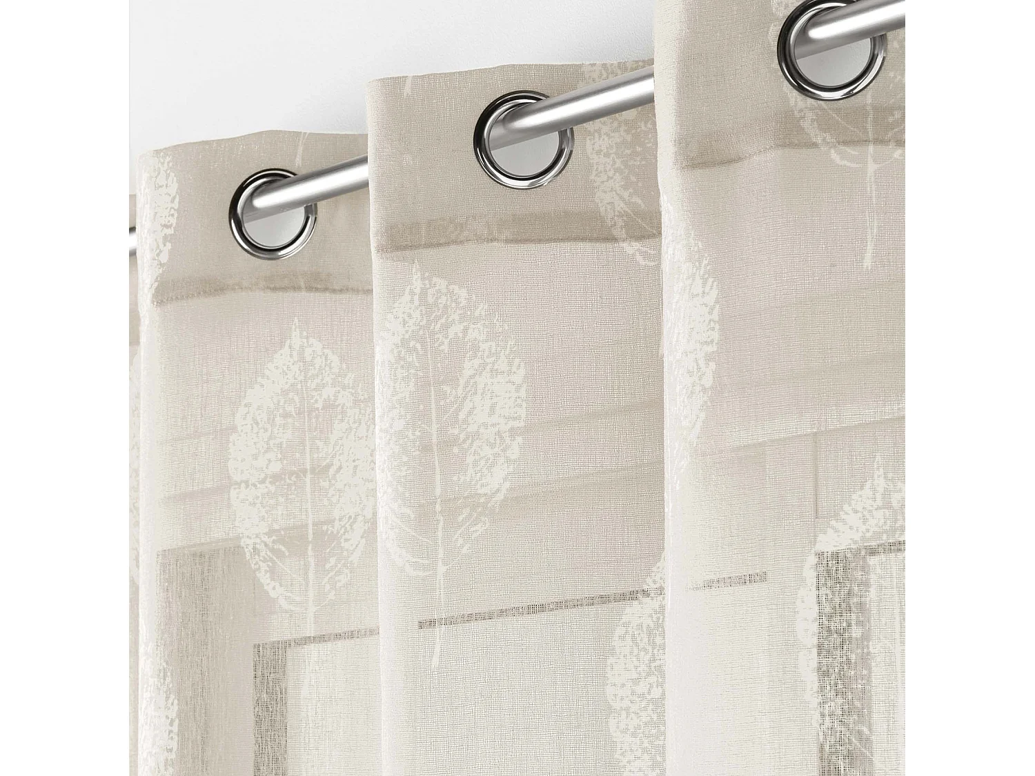 Rideau Voilage à Œillets "Indila" 140x240cm Lin
