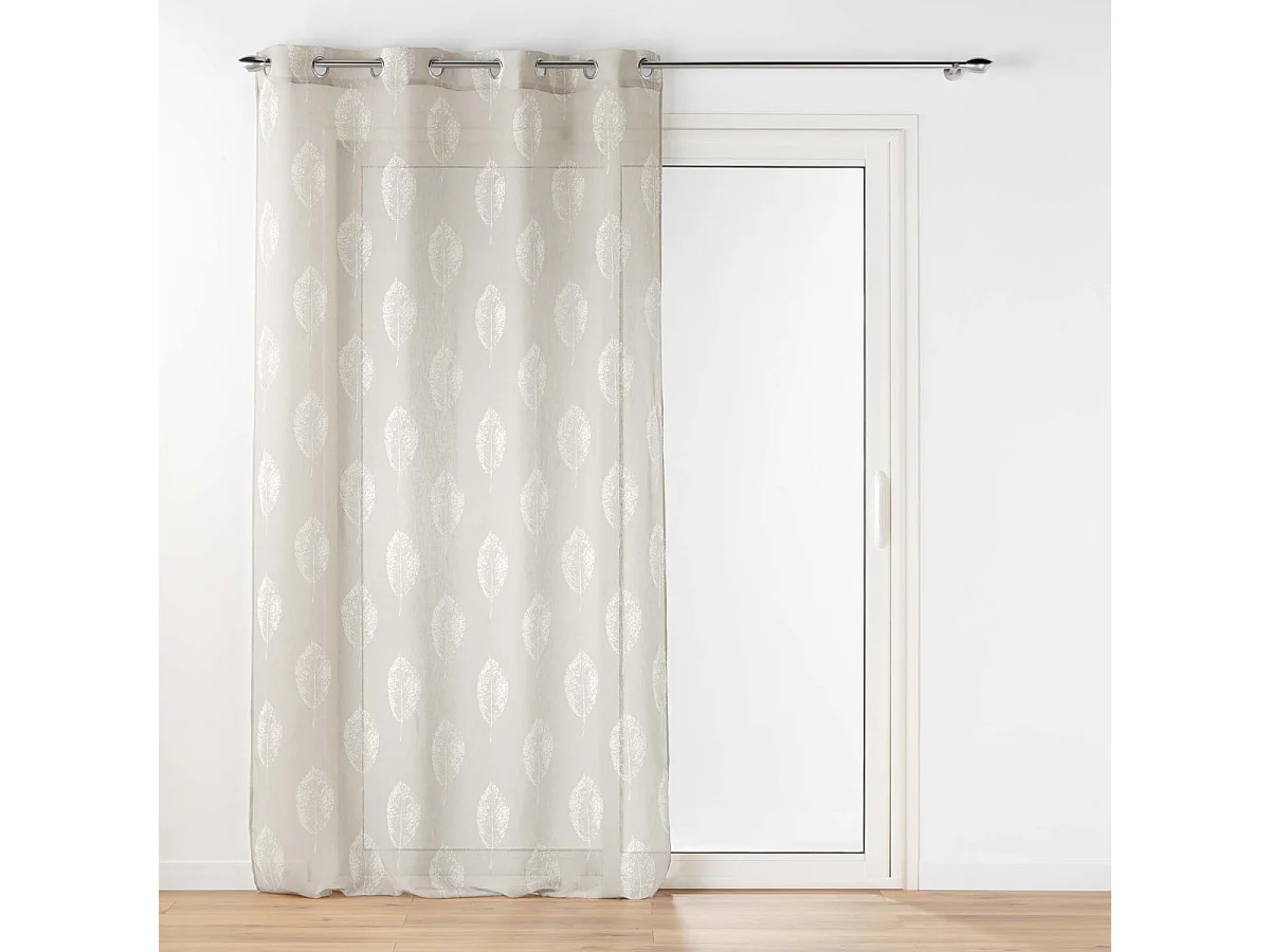 Rideau Voilage à Œillets "Indila" 140x240cm Lin