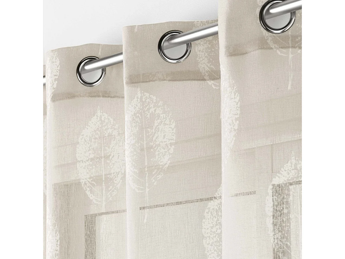 Rideau Voilage à Œillets "Indila" 140x240cm Lin