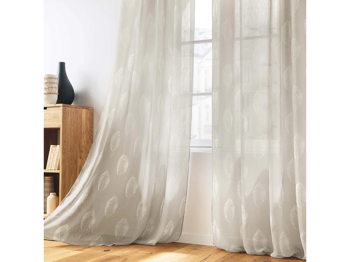 Rideau Voilage à Œillets "Indila" 140x240cm Lin