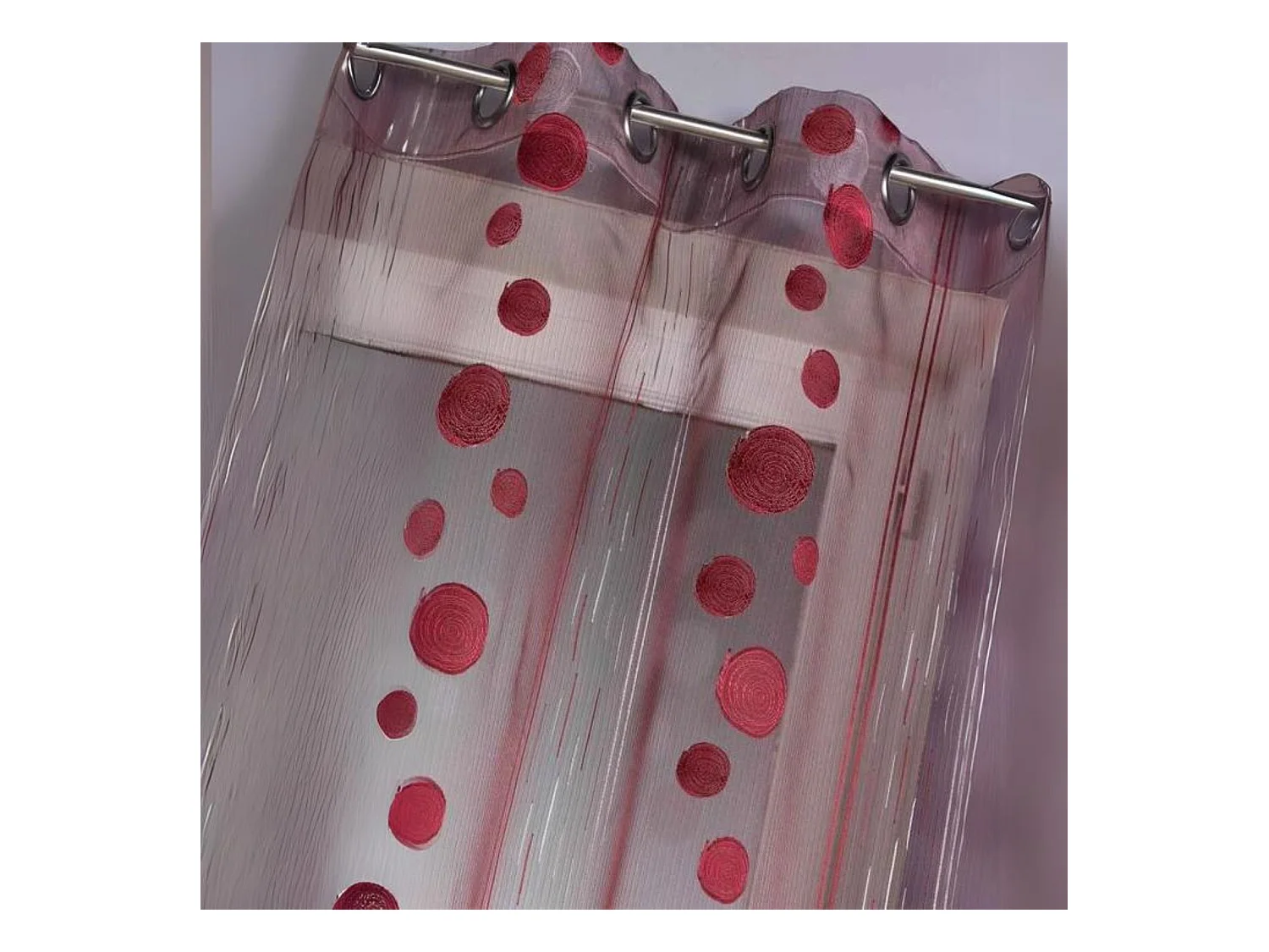 Voilage en Organza Fils Coupés