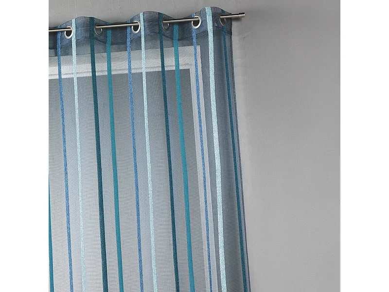 Voilage fantaisie à rayures verticales
