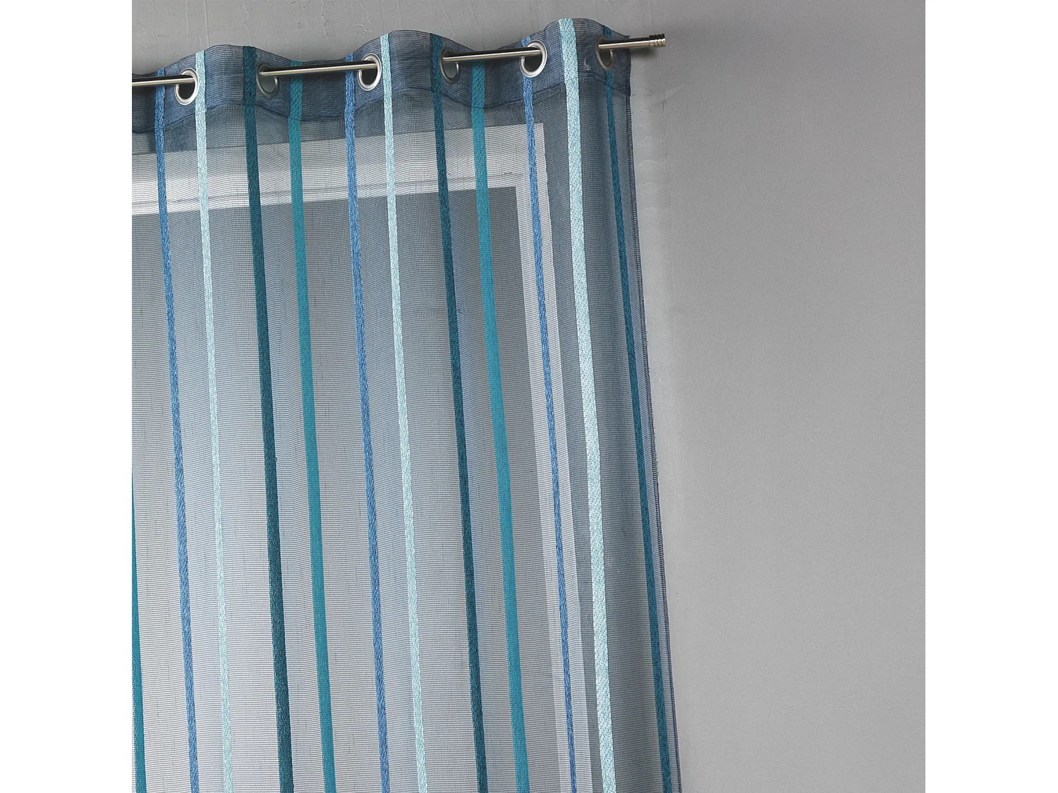 Voilage fantaisie à rayures verticales