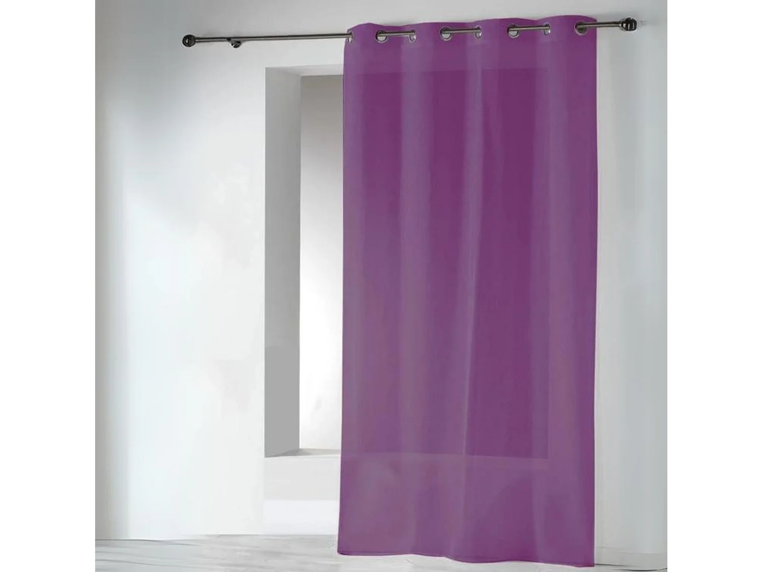 Voilages en Etamine Unie à Oeillets