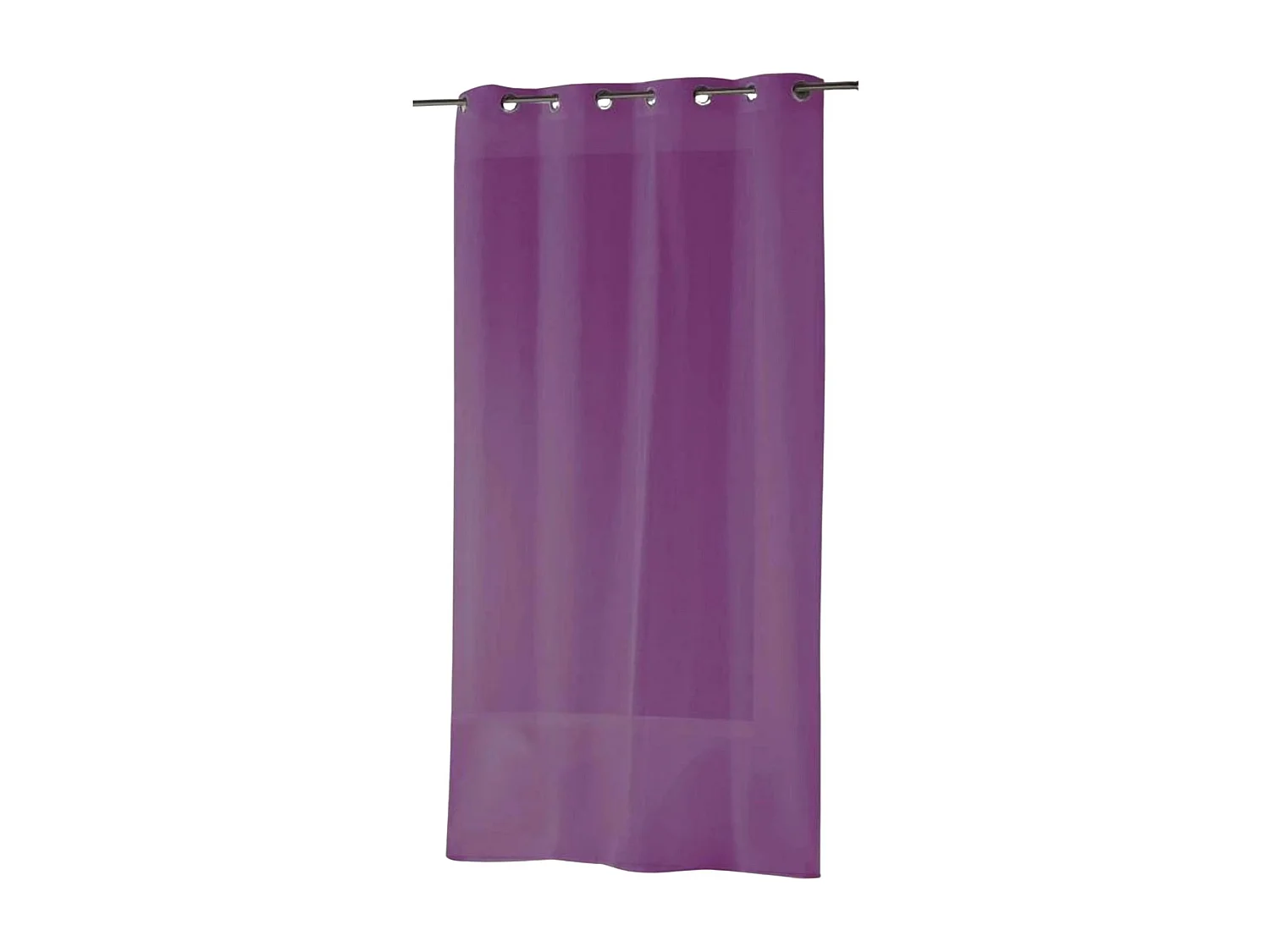 Gardine aus Etamine einfarbig mit Ösen