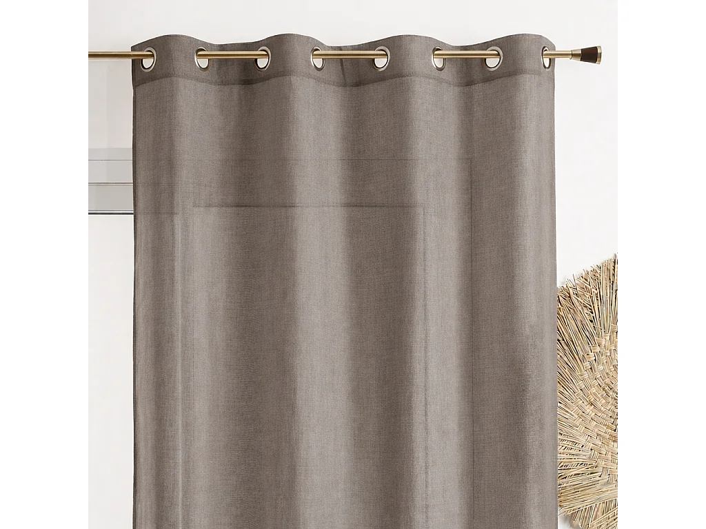 Visillo liso en estameña