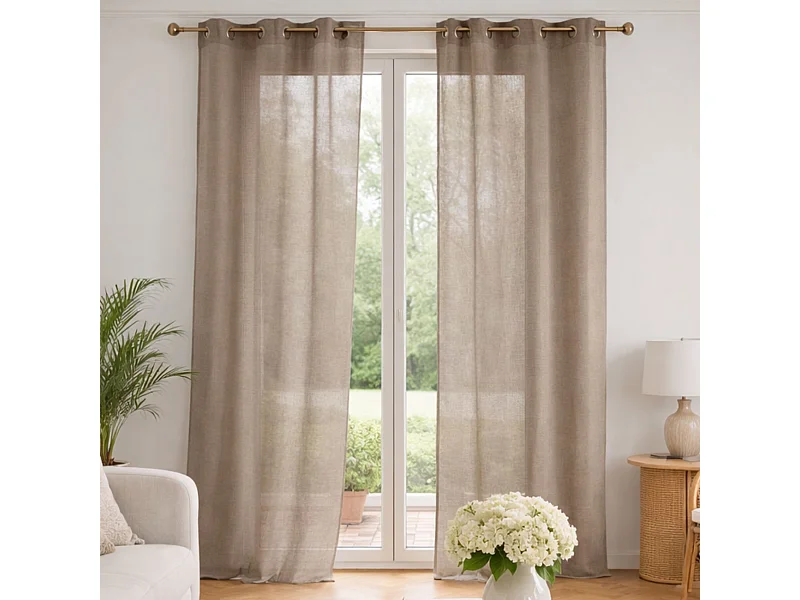 Visillo liso en estameña