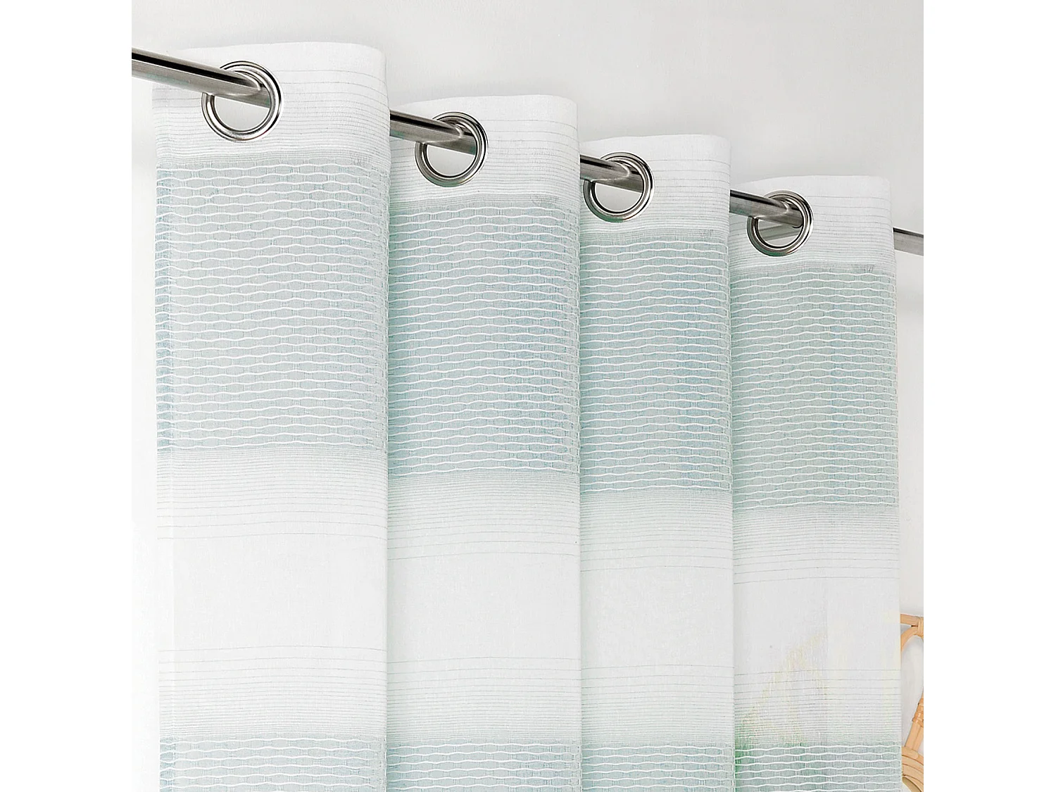 Voilage à rayures bayadères