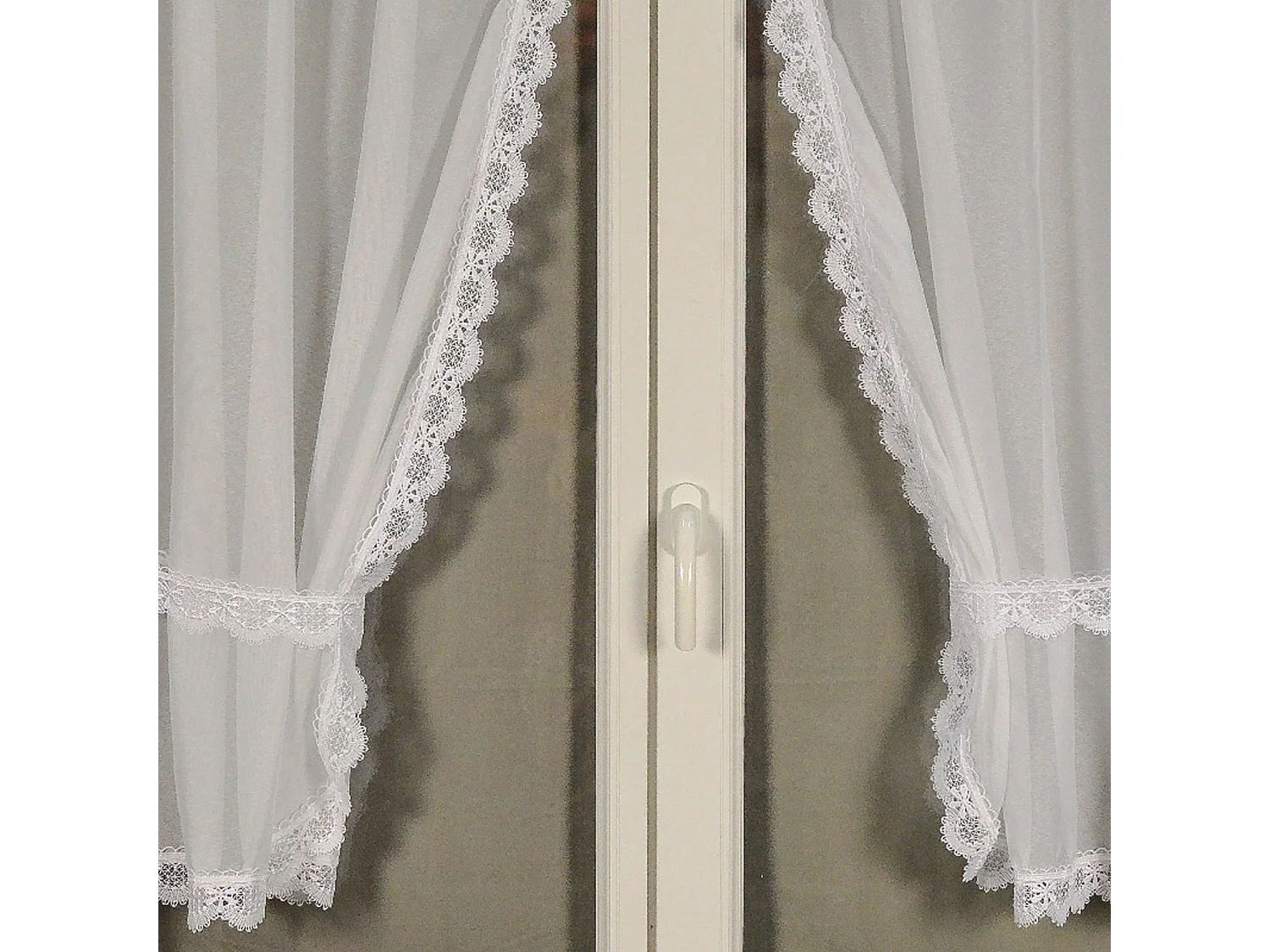 Paar Macramé-Kantenvorhänge 95 x 120 cm