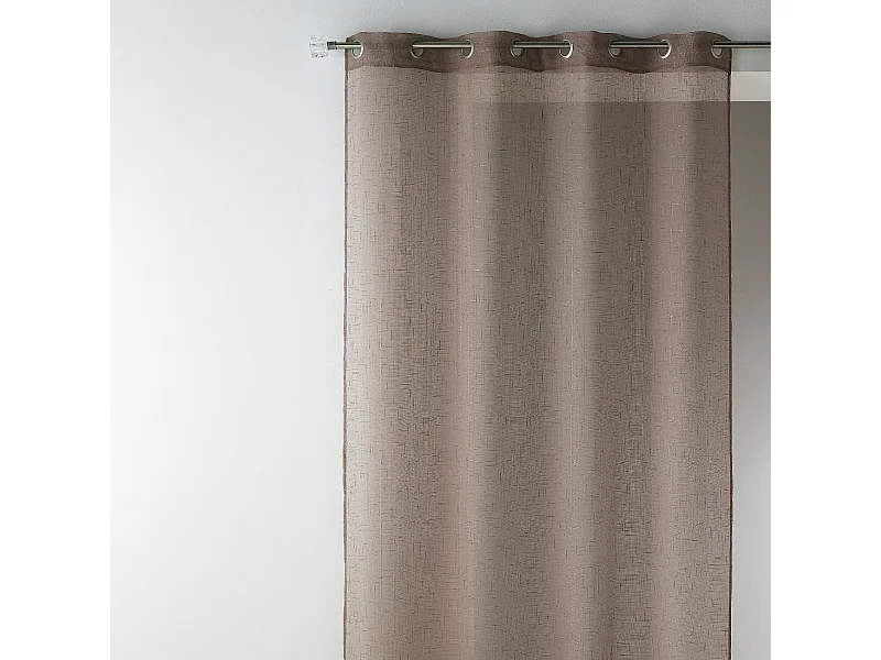 Voilage en étamine unie et fils lurex