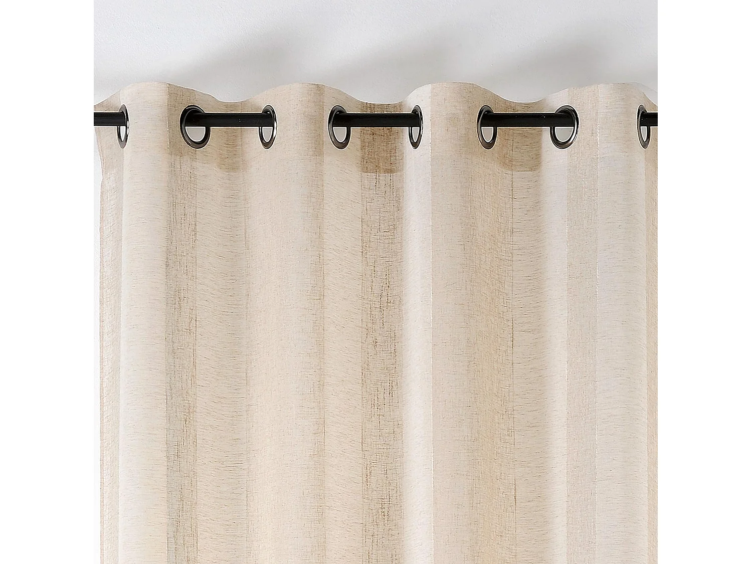 Voilage en voile rayé