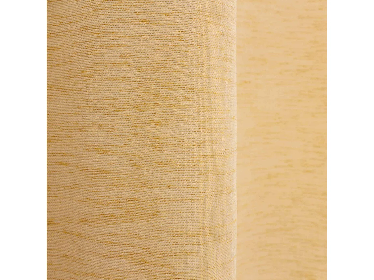Rideau Voilage Effet Lin "Maya" 140x240cm Moutarde