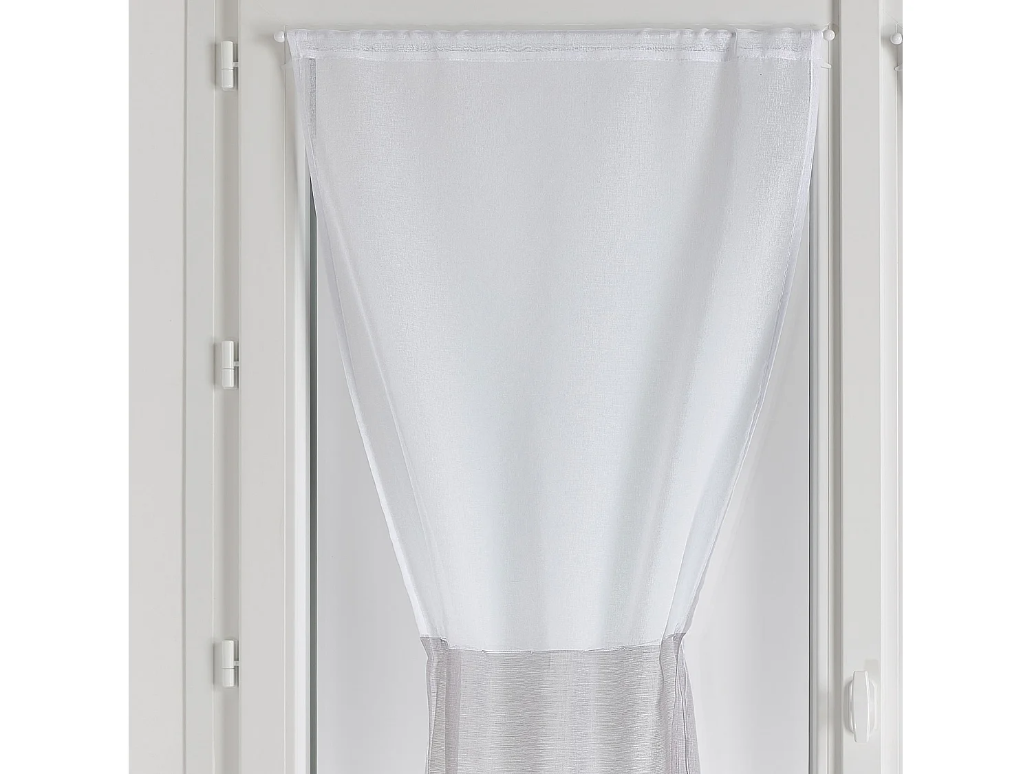 Paire de petits voilages bicolore