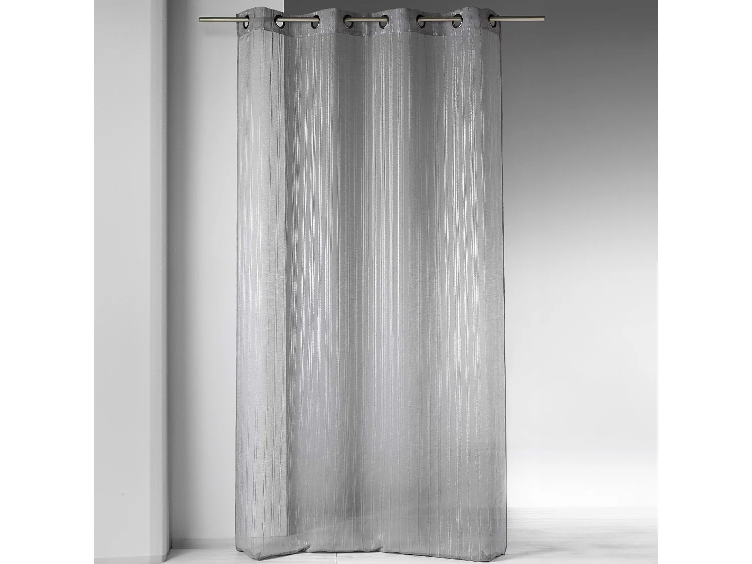 Voilage en Etamine à Rayures Fantaisies