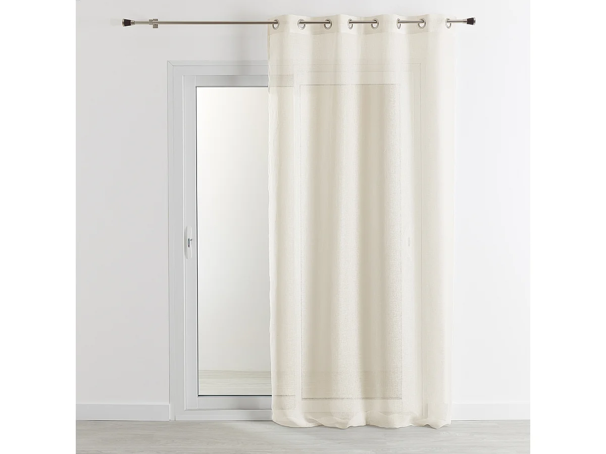 Voilevorhang 100% fließendes Leinen