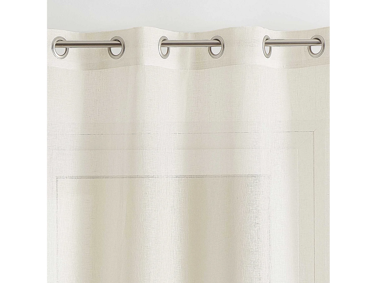 Voilevorhang 100% fließendes Leinen