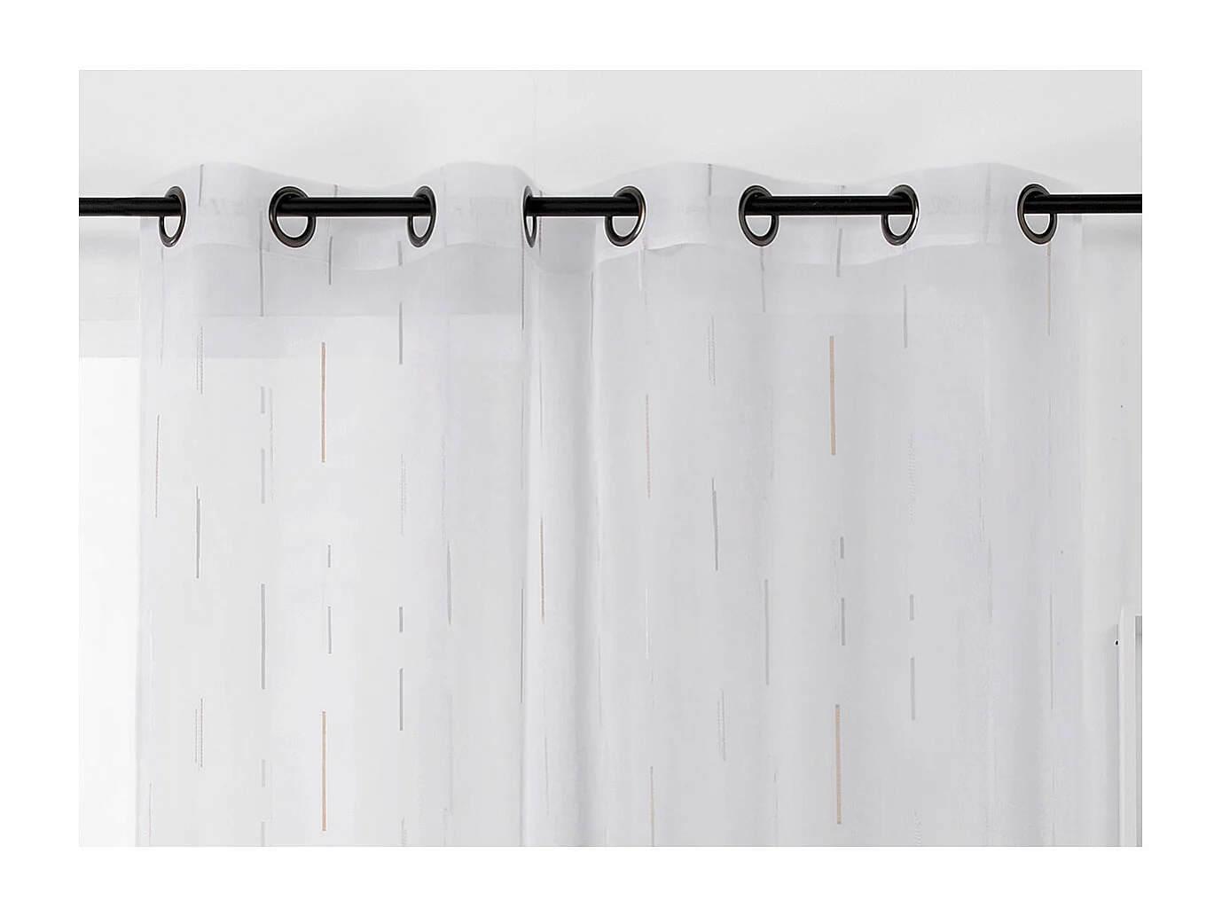 Visillo tamizante con palitos Jacquard