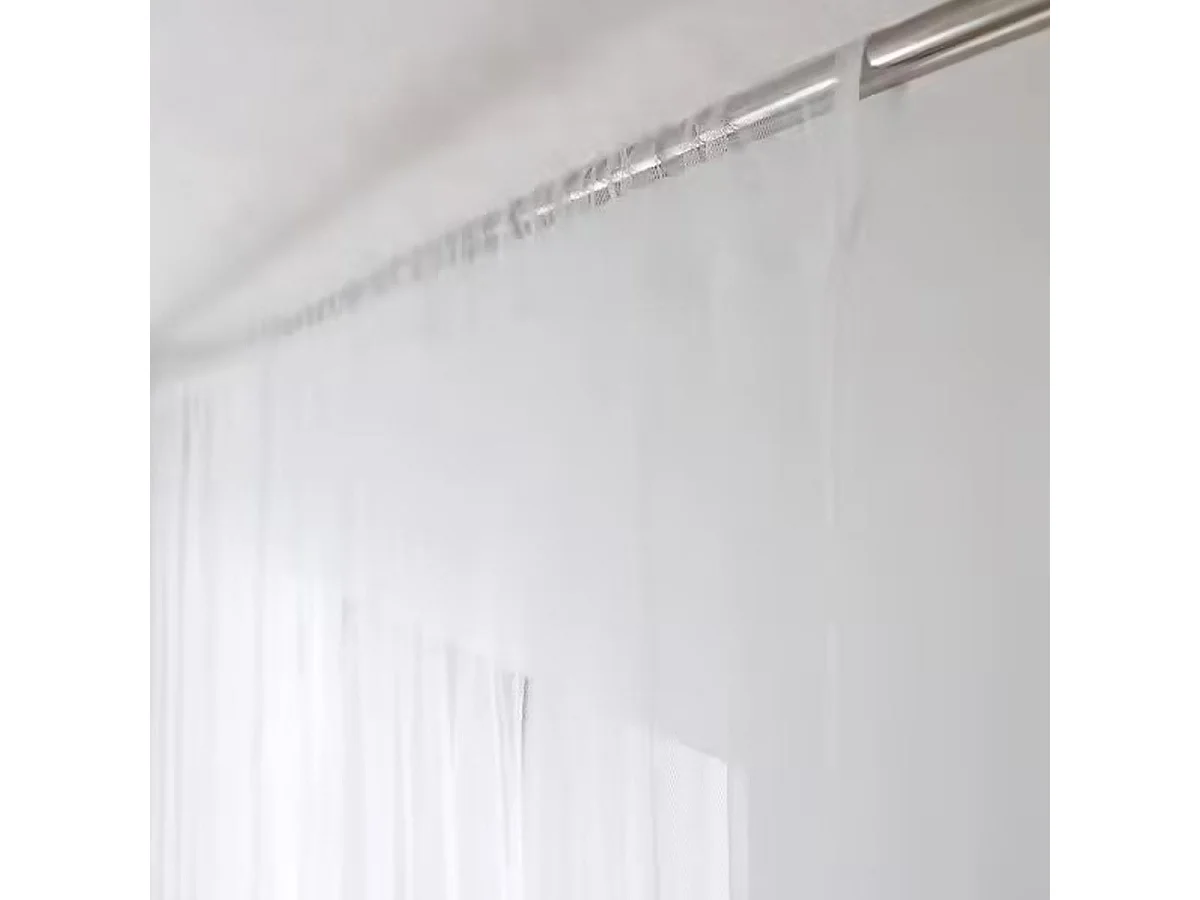Rideau Voilage Moustiquaire "Moustik" 140x240cm Blanc