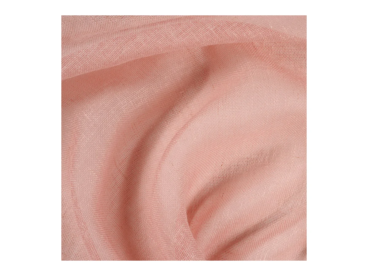 Paire de petits voilages unis et tamisants en poly/lin