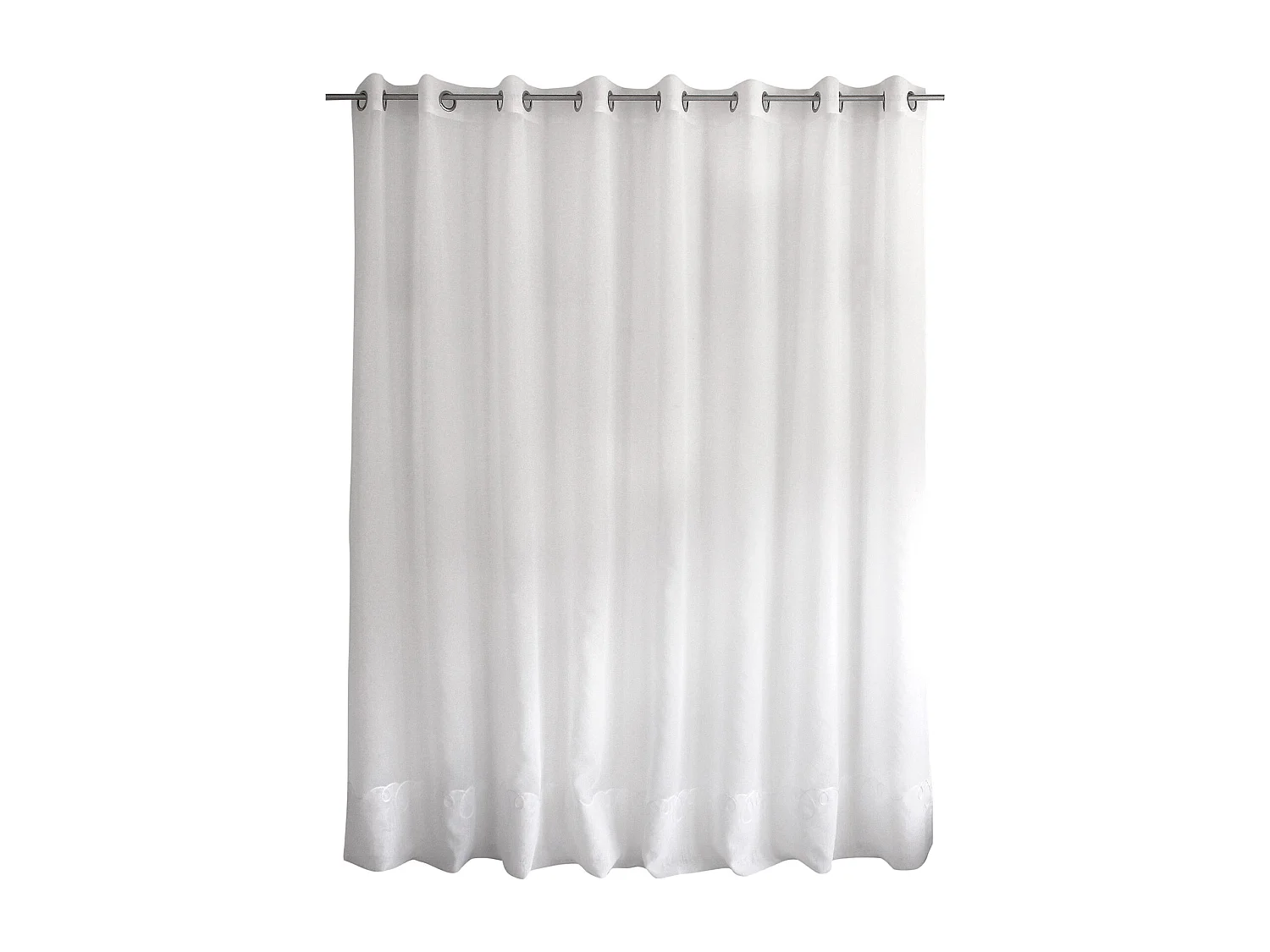 Rideau Voilage à Œillets "Cornely" 300x240cm Blanc