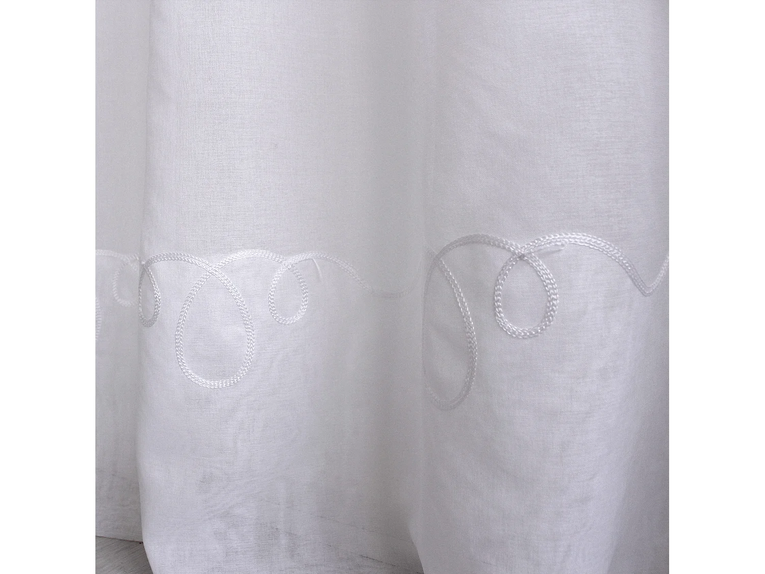 Rideau Voilage à Œillets "Cornely" 300x240cm Blanc