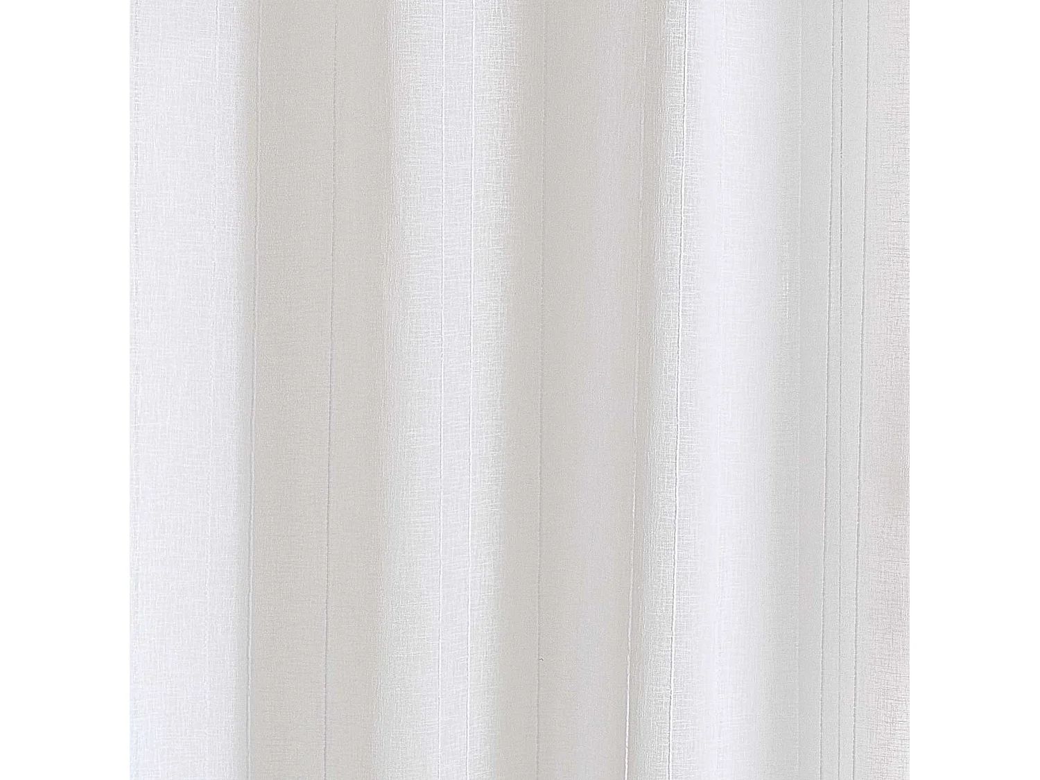Voilage tamisant uni à fines rayures