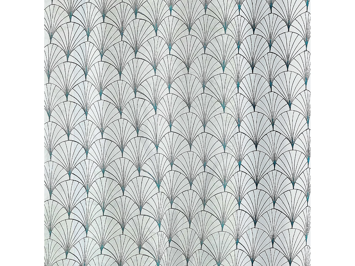 Gestickter Vorhang im Art-Déco-Stil