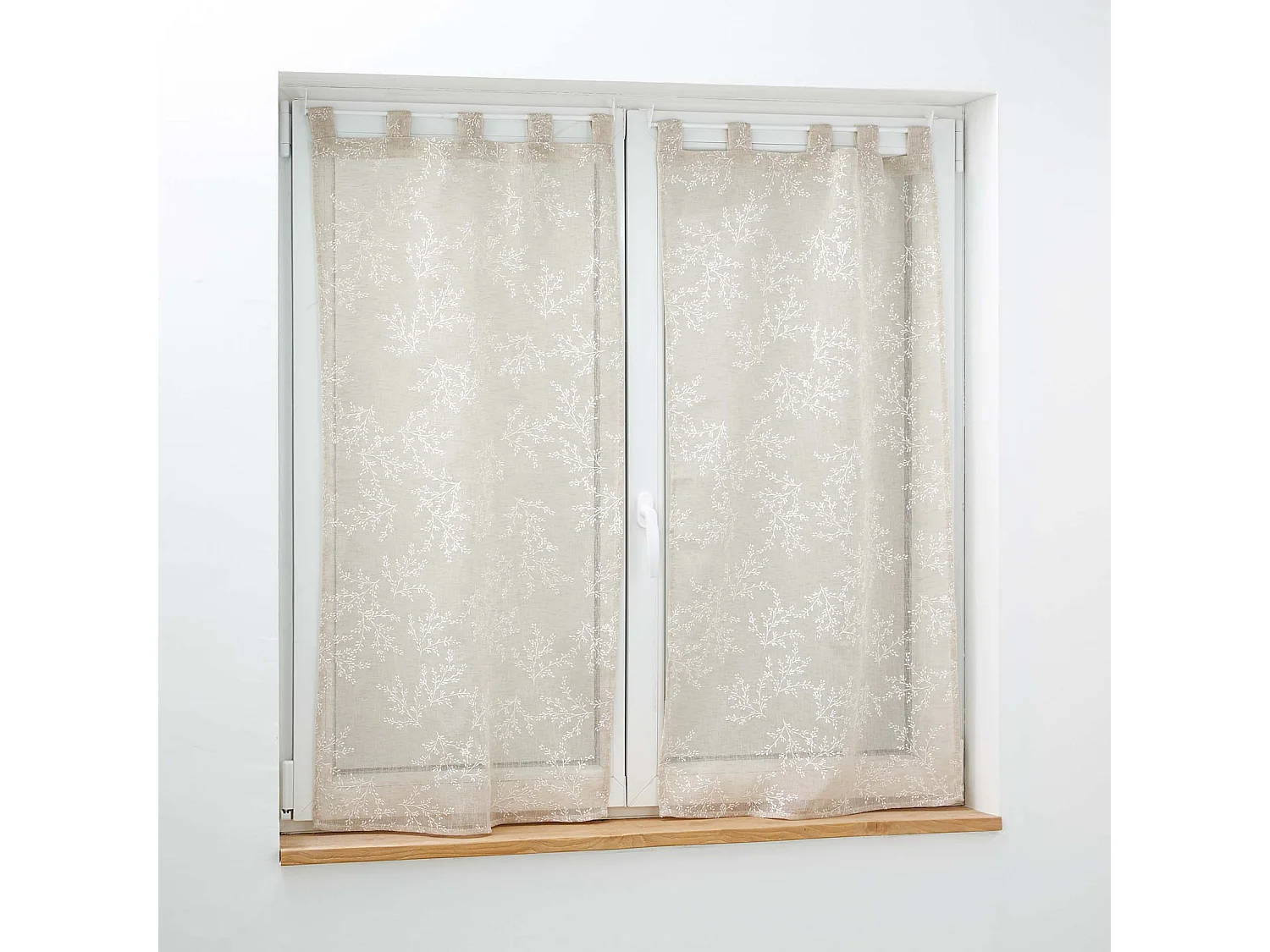 Paire de Voilages "Karla" 60x160cm Taupe