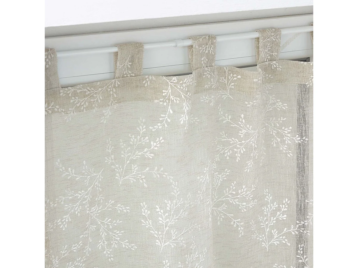 Paire de Voilages "Karla" 60x160cm Taupe