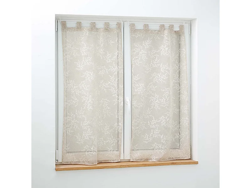 Paire de Voilages "Karla" 60x160cm Taupe