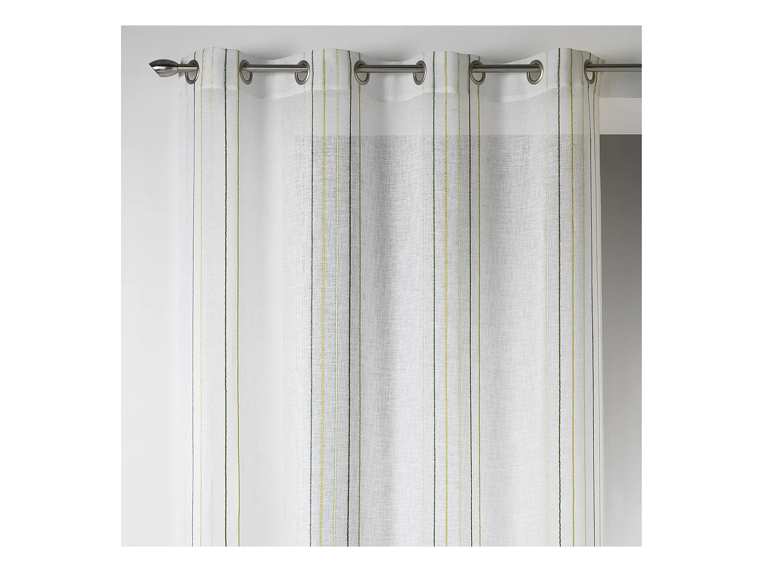 Voilage Design en Etamine à Rayures Verticales