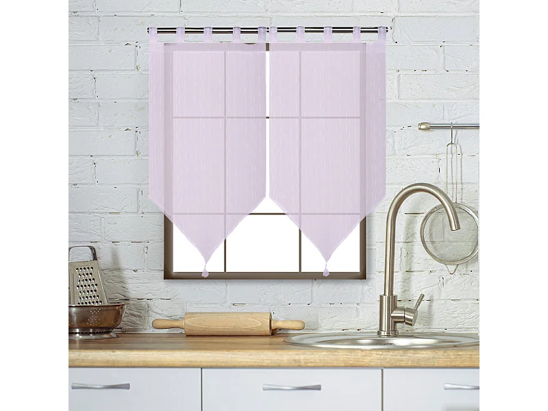 Paire de voilages à passants