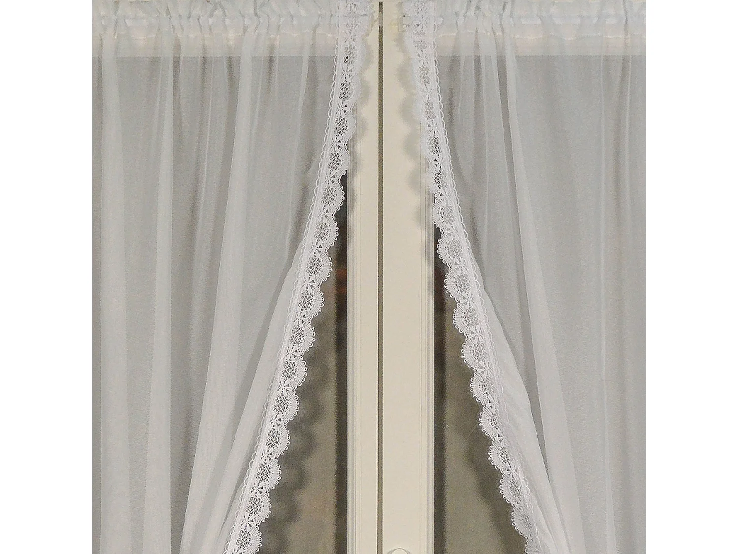 Paar Macramé-Kantenvorhänge 95 x 220 cm