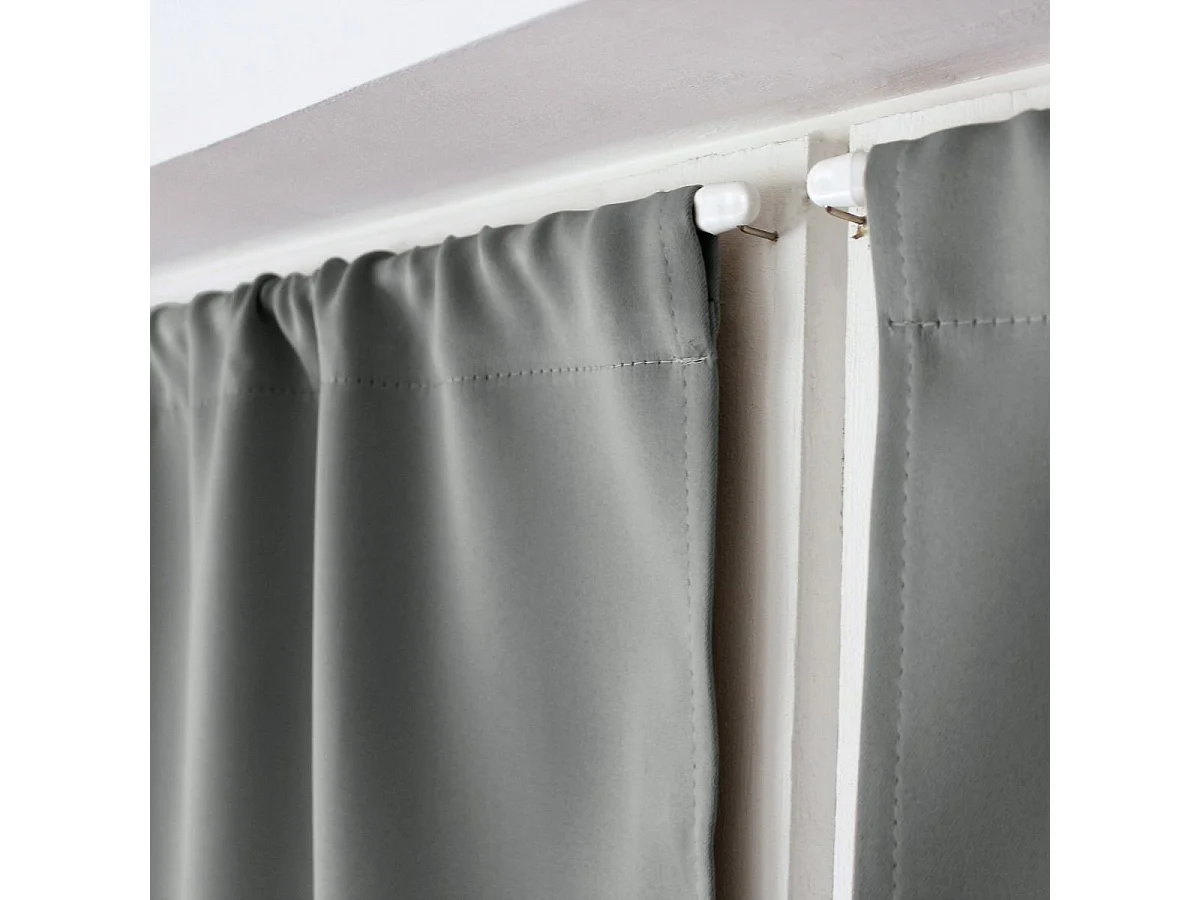 Rideau Occultant "Reglisse" 60x120cm Gris Clair