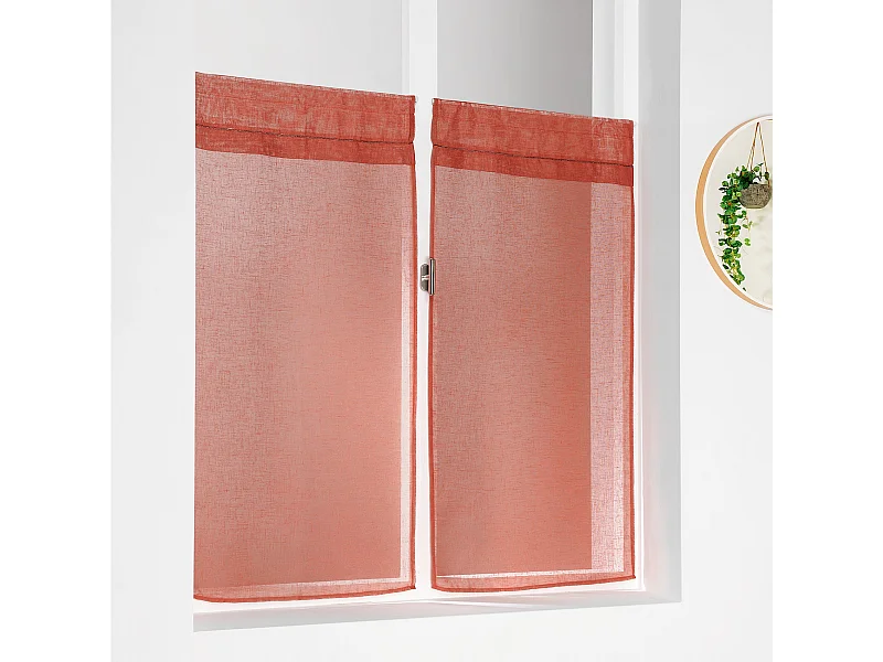 Par de cristales lisos y apantallados de poliéster/lino